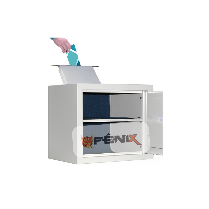 Cofre Digital Empresarium Trankar com boca de lobo tipo garganta e chave de emergencia - Imagem 2