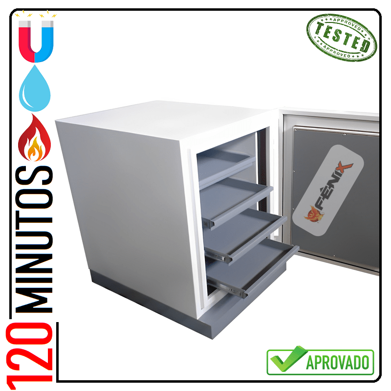 Cofre para proteção de fitas magnéticas de backups LTO e DLT Fire Safe 134 - Imagem 2