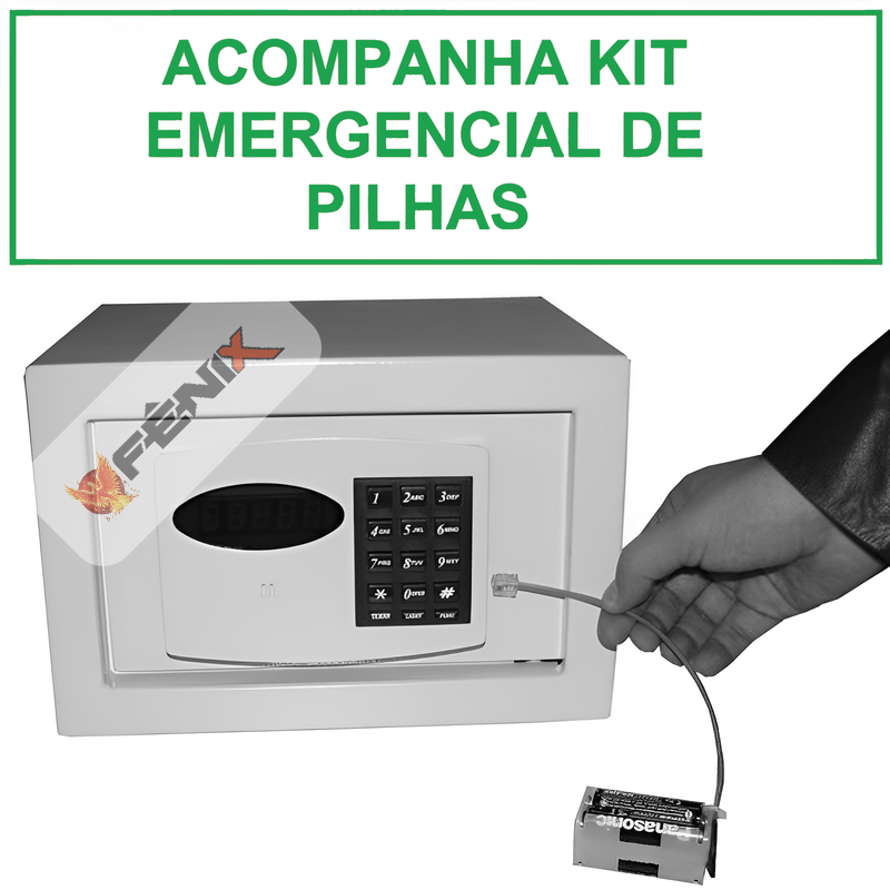 Cofre Digital Smart Diamond 6.8 Gold Safe com auditoria, retardo programável e boca de lobo tipo alçapão - Imagem 4